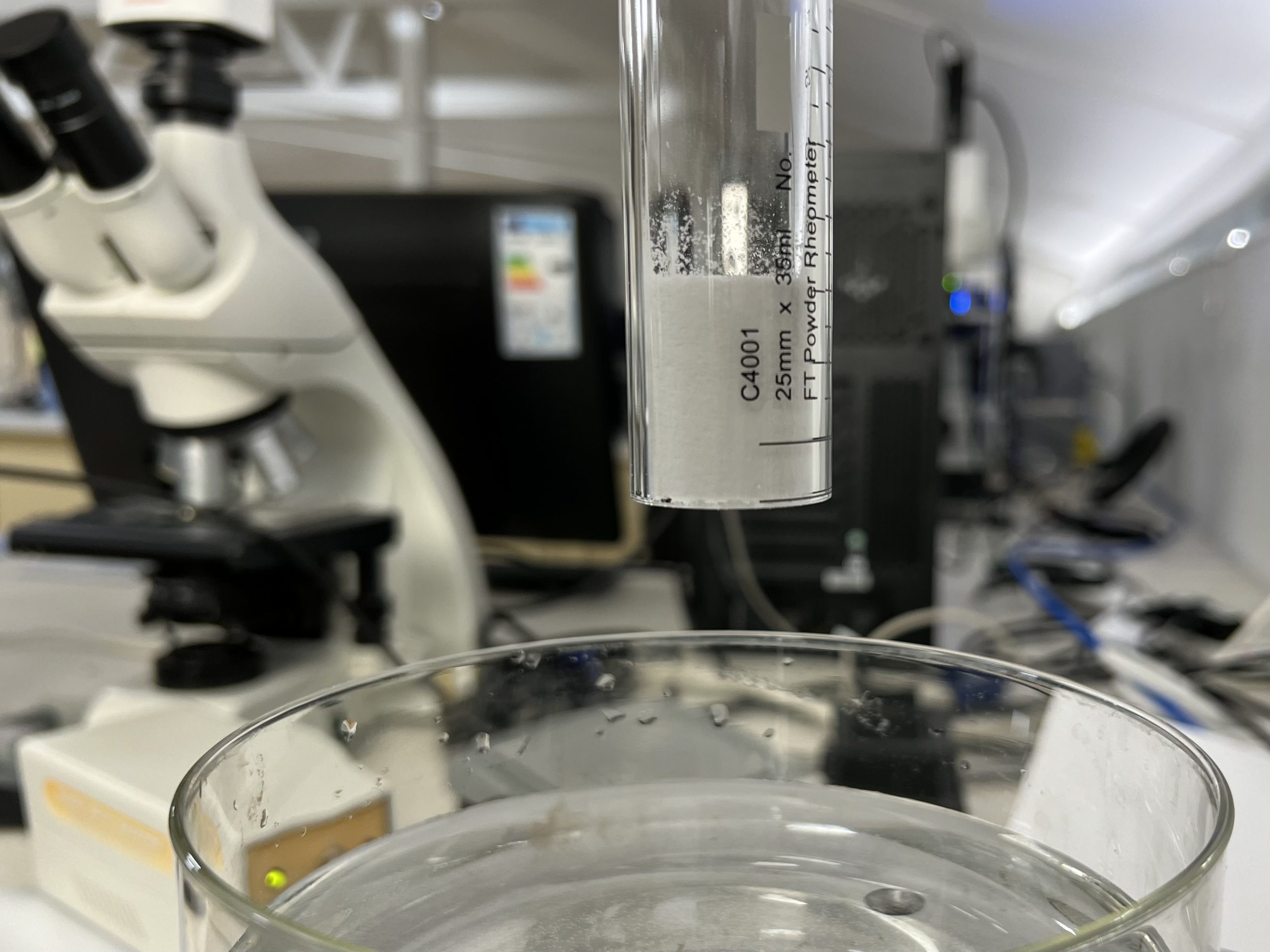 Powder Wettability Testing By The Centre For Industrial Rheology