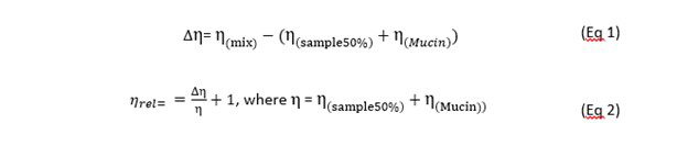 equation for rheology mucoadhesion article